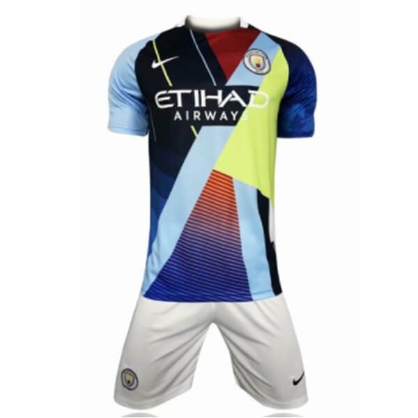 Trikot Manchester City Edición Conmemorativa Kinder 2019-20 Blau Licht